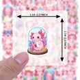 thumbnail image 6 of 35pcs-50pcs Cute Axolotl Sticker Pack Pink Cartoon Stickers for Laptops Suitcase Phone, 6 of 9