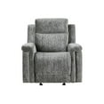 thumbnail image 3 of Global Furniture USA U1797 Dark Gray Fabric Power Recliner, 3 of 5
