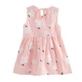 thumbnail image 2 of Summer Fashion Baby Girl Dress with Cartoon Print And Short Sleeve Dress, 2 of 7