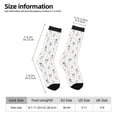 thumbnail image 2 of Fotbe Dancing Dogs Pattern Long Socks for Men & Women – Breathable & Stretchy Compression Socks, Ideal for Running, Travel, and Everyday Wear Size 5-11, 2 of 6