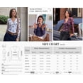 thumbnail image 4 of PRETTYGARDEN Womens Floral Mesh Wrap Top V Neck Long Sleeve Shirts | Soft Stretchy Lightweight, Lined, Slim Fit Ruched Waist, Dressy Casual Blouses for Work, Daily, Going Out, Fall Clothes, 4 of 9