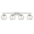 thumbnail image 4 of Mackenzie 4 - Light Polished Nickel Glam Incandescent Glass And Steel Wall Sconce, 4 of 5