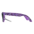thumbnail image 3 of Kids Child Size Girls Unicorn Print Plastic Horn Rim Sunglasses Purple, 3 of 3