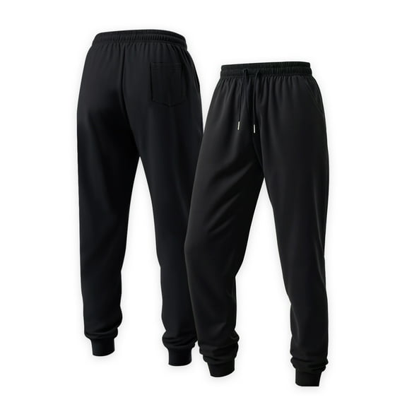 Men's solid color drawstring sports pants jogging pants suitable for outdoor jogging gym fitness spring and autumn sports casual pants