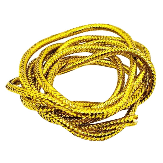 koolsoo 1 Meter Braid Mylar Tube Fly Tying Materials White Pearlescent Easy to Use Round Golden