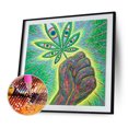 thumbnail image 2 of Cuadros Decorativos 5D bricolaje taladro completo diamante pintura hoja cruz puntada artesanía kits hogar pared artes Likrtyny embutido en tela, 2 of 9