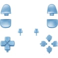 thumbnail image 2 of eXtremeRate Replacement D-pad R1 L1 R2 L2 Triggers Share Options Face Buttons, Metallic Titanium Blue Full Set Buttons for ps5 Controller BDM-030/040, 2 of 4