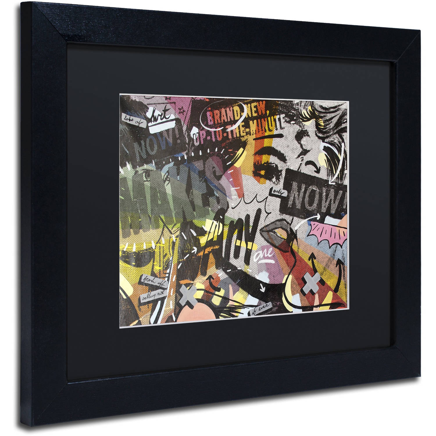 Dan Monteavaro 'Anyone Now' Black Matted Framed Art