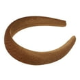 thumbnail image 5 of Unique Bargains 1 Pc Thread Solid Headbands for Women Dark Coffee Color, 5 of 6