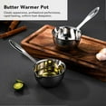 thumbnail image 4 of Stainless steel mini induction cooker bottom butter heater with frying pan, small saucepan and milk pan, 4 of 5