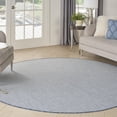 thumbnail image 6 of Nourison Courtyard Indoor/Outdoor Ivory Blue 6' x Round Area Rug (6 Round), 6 of 11