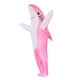 thumbnail image 4 of Disfraz inflable jinwen de tiburón para adultos y niños rosa, 4 of 8