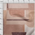 thumbnail image 3 of oneOone Cotton Cambric Rose Brown Fabric Geometric Abstract Random Shapes Sewing Fabric By The Yard Printed Diy Clothing Sewing Supplies 42 Inch Wide, 3 of 4