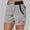 Gray, variant on TAGOLD Women's Summer Athletic Shorts Pants,Casual Plus Size Short Pants for Womens,Fashion Women's Summer Woven Casual Solid Pocket Drawstring Work Pants Pants