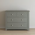 thumbnail image 5 of Child Craft Atwood 42" Interlocking 3-Drawer Dresser for Nursery or Bedroom, Chevron Design, Lunar Gray, 5 of 6