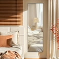 thumbnail image 5 of Mydepot 16" x 59" Full Length Mirror, Body Wall Mirrors with Shatter-Proof Glass, Floor Standing, Hanging or Leaning, Large Tall Mirror with Aluminum Alloy Frame for Bedroom Cloakroom, Black, 5 of 10