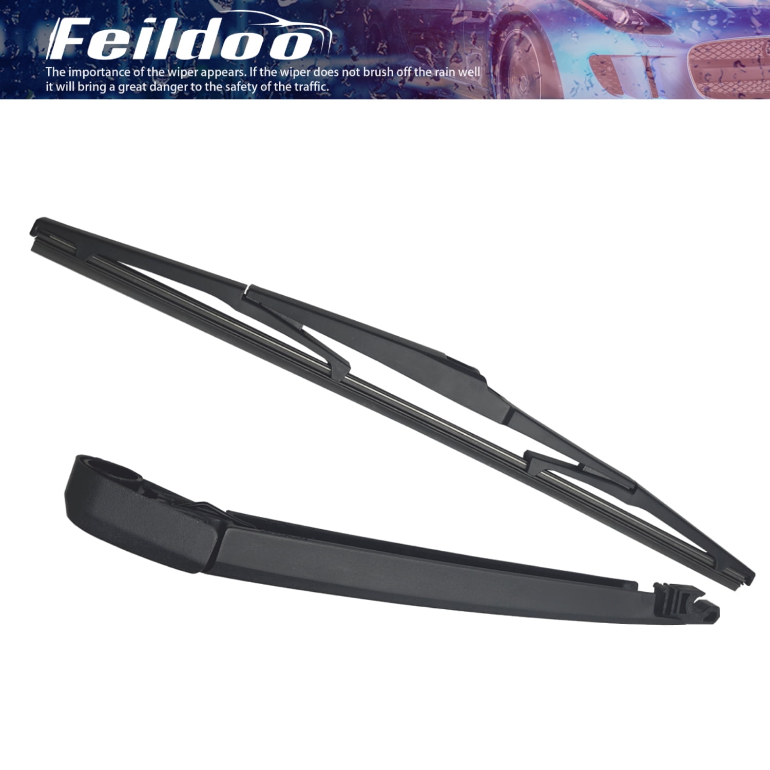 Feildoo 4PCS Windshield Wiper Blades Fit For Lexus RX330 2006-2004, Front and rear with arm, Y210L3I8G