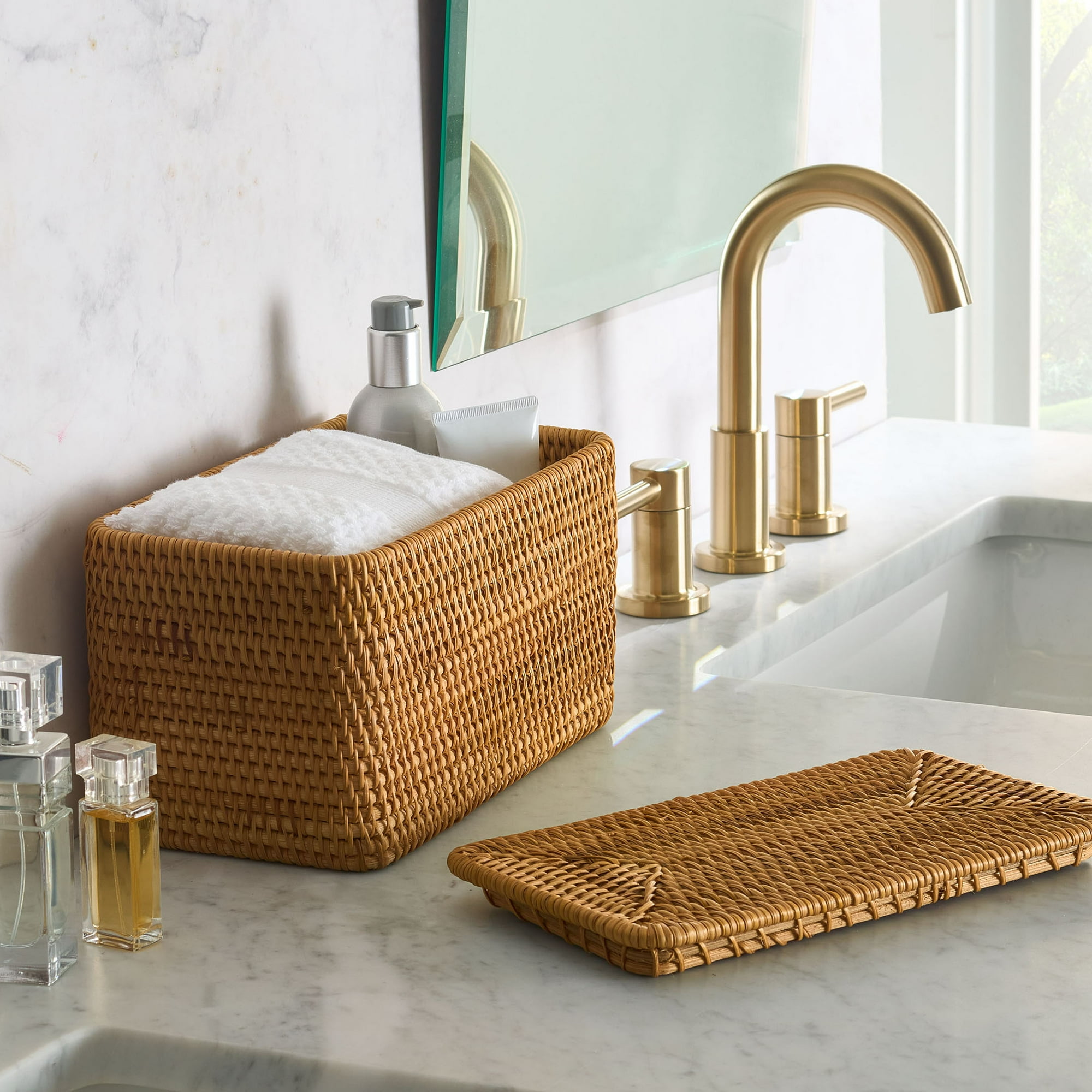 Rattan Organizer Basket