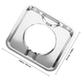 thumbnail image 2 of RENACLIPY Stove Replacement Drip Pans Square Iron Plating 1Set Durable, 2 of 8