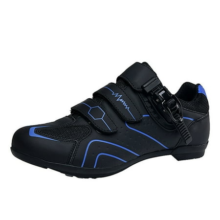 

f21 Non-slip Cycling Shoes Breathable Carbon Fiber Road And Mountain Bike Shoes Sneakers for Women Size 8.5 Blue Wide