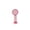 Pink, variant on Portable Handheld Fan with Cute Animal Graphics Three Speed Adjustable Personal Fan Rechargeable USB Small Tool for Summer Travel Outdoor Activities Home, Pink