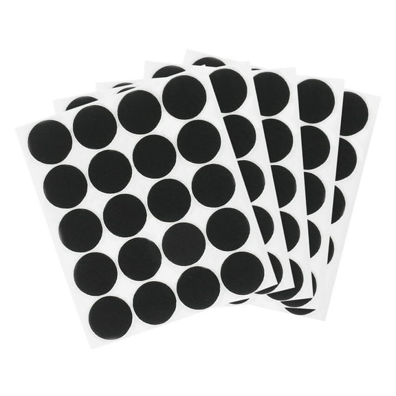 Uxcell 1" Self Adhesive Felt Furniture Pads, 100Pcs Round Felt Pads Hardwood Floor Protectors, Black