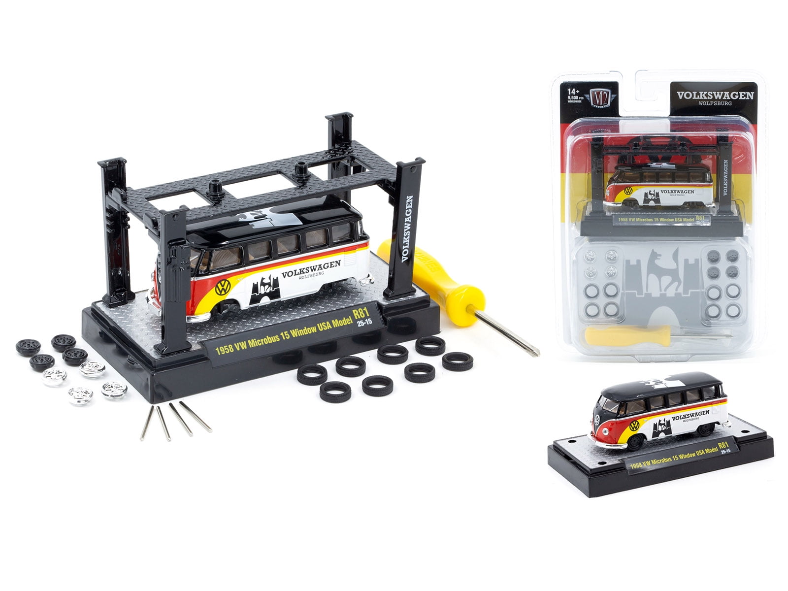 Model Kit 3 piece Car Set Release 81 Limited Edition to 9600 pieces Worldwide 1/64 Diecast Model Cars by M2 Machines