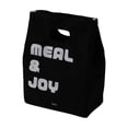 thumbnail image 2 of Insulated Lunch Bag for Adults and Teens Reusable Cooler Tote with Aluminum Liner for Work School Picnic Travel, Waterproof Black Canvas, 2 of 6