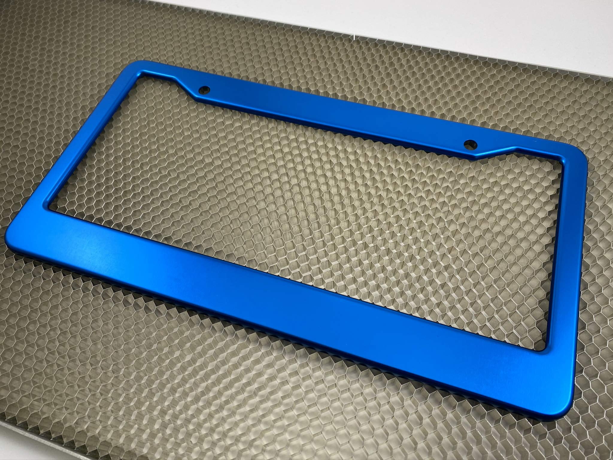Special Edition Anodized Aluminum CAR License Plate Frames - Blue