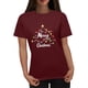 thumbnail image 4 of Blusas para las Mujeres Casual, Navidad Impresión Cuello Redondo Blusa de Moda, Fiesta de Fiesta Camiseta Top, 4 of 7
