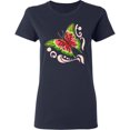 thumbnail image 3 of Inktastic Watermelon Butterfly Women's T-Shirt, 3 of 5