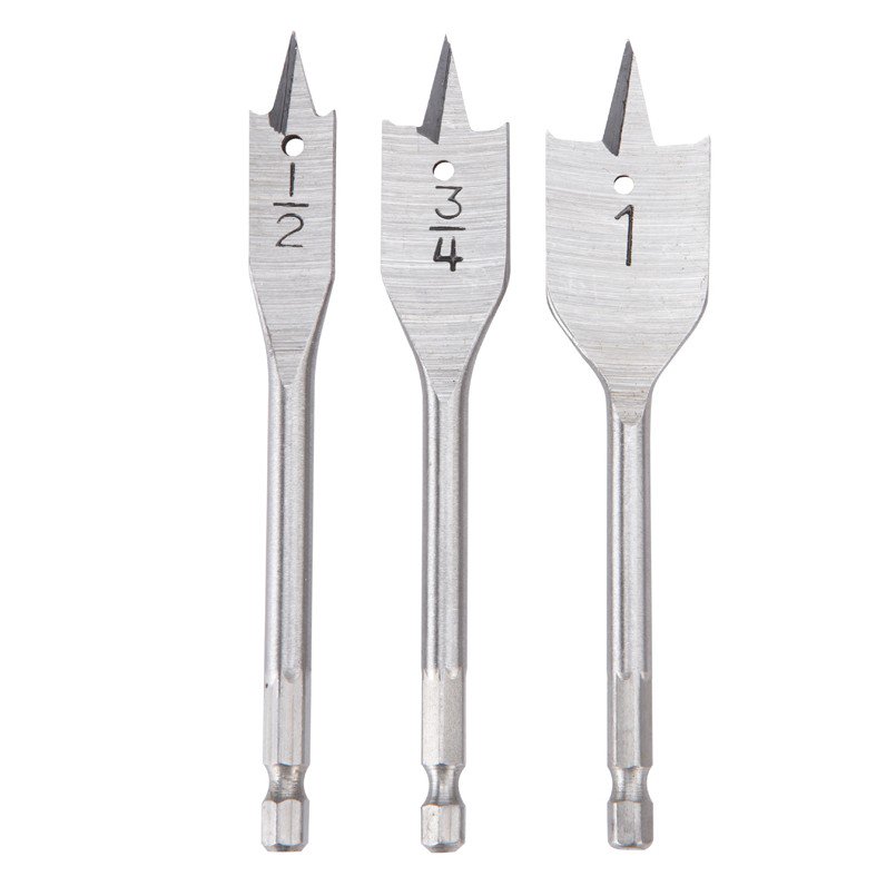 Steel Stubby Spade Bit Set 3 Pc