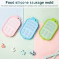 thumbnail image 3 of Sausage Making Mold Silicone Baking Mould Non-stick Handmade Sausage Making Mold Kitchen Accessory  Green, 3 of 10