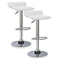thumbnail image 2 of Leick Tabouret de Bar Pivotant Réglable en Bois Blanc et Chrome, 2 of 6