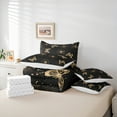 thumbnail image 5 of Manfei Dreamy Butterfly Child Bedding Comforter Set 7pcs, Gold Dandelion Print Queen Bedding Sets, Glitter Stars Print Super Cozy Room Decor, 5 of 7