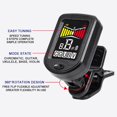 thumbnail image 3 of PEACNNG Guitar Tuner Clip On Tuner Digital Electronic Tuner Acoustic with LCD Display for Guitar Bass Violin Ukulele Beginner Black LGL-01, 3 of 9