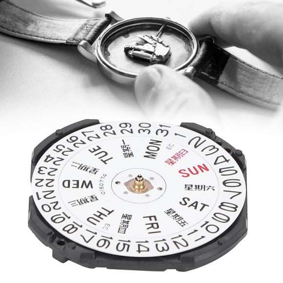 Movimiento De Piezas De Reloj, Movimiento De Reloj Profesional VX32 Liviano Con Vástago Roscado Largo Para Reemplazo De Movimiento