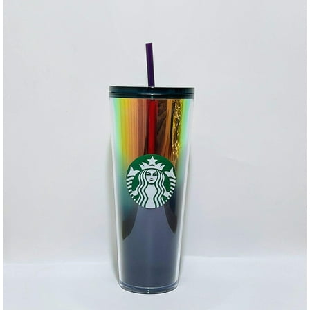 Starbucks 2021 Winter Gold to Blue Oil Slick Tumbler - 24oz