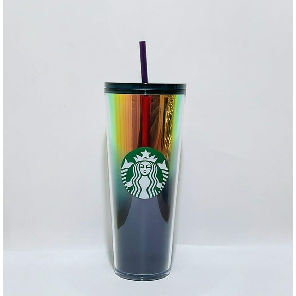 Starbucks 2021 Winter Gold to Blue Oil Slick Tumbler - 24oz