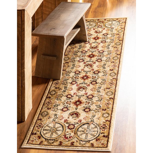 Pioneer Collection Rug 12 Ft Runner Ivory MediumPile Rug