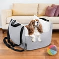 thumbnail image 7 of Wooflex Portable Dog and Pet Car Seat with Storage Pockets and Straps, Light Gray, 7 of 7