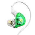 thumbnail image 2 of Matsuzay Auriculares con cable portátiles de 1,2 m, Cable de fibra colorido, auriculares HiFi para escuchar música, ver vídeos, ver llamadas de voz, Cables de audio/vídeo Verde, 2 of 6