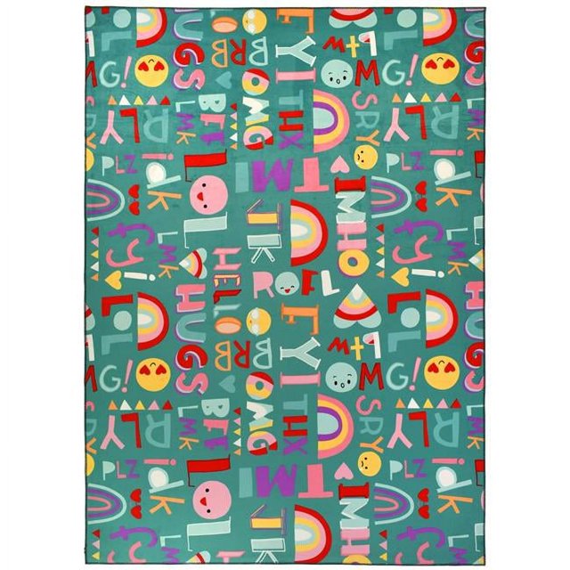 Jellybean PR-HRS002E 5 x 7 Ft. Groupe Discuter Tapis Zone Intérieure