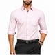 thumbnail image 2 of Blusa y camisa de manga larga con cuello vuelto para hombre, color liso, informal, a la moda, con botones, manga larga, elástica, de poliéster, 2 of 6