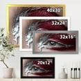 thumbnail image 4 of Designart 'Close Up of A Woman Eye With Red Makeup On' Modern Framed Art Print, 4 of 4