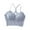 Gray, variant on Timegard Womens Bras Crisscross Sheer Floral Lace Longline Bralette Beauty Back T-Shirt Bras Solid Color
