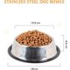 thumbnail image 2 of 1 Bowls, 18cm, Dog Bowl, Stainless Steel Non-Slip Cat Food Bowls with Rubber Base, Water Bowls for Small Pets, 2 of 5