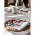 thumbnail image 6 of Red White Snowman Christmas Cloth Napkins Set of 4 Reusable Dinner Napkins, Xmas Tree Snowflake Winter Cocktail Napkin Washable Table Napkins for Wedding/Holiday Party/Baby Shower 20"x20", 6 of 7