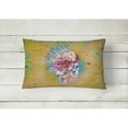 thumbnail image 2 of Carolines Treasures BB5129PW1216 Day of the Dead Flowers Skull Canvas Fabric Decorative Pillow, 12H x16W, multicolor, 2 of 3