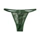 thumbnail image 1 of Gibobby Calzoncillos sexy Ropa interior de de algodón de encaje con correa fina sexy para mujer(Verde,M), 1 of 3